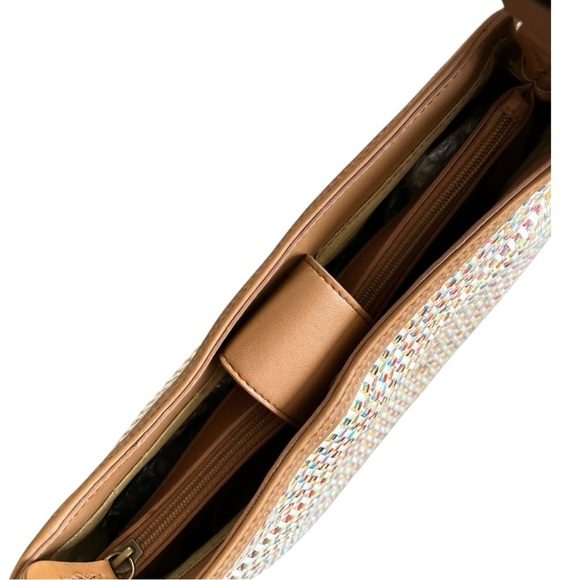 Fossil Woven Textured Multicolor Small Shoulder Bag - Picture 12 of 16